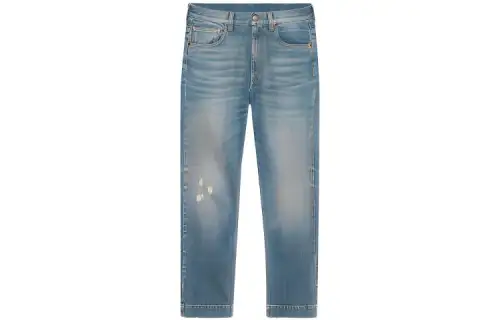 GUCCI Jeans Men's Blue Moderate Straight Fit Pants