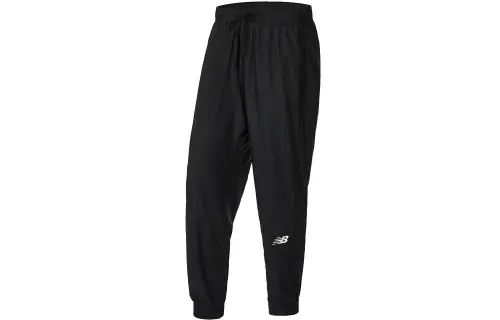 New Balance Knitted Sweatpants Men's Black Moderate Cuffed Pants