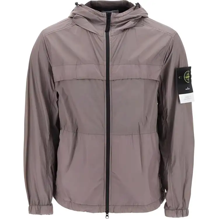 STONE ISLAND Compass-badge Crinkled Hooded Jacket