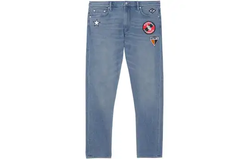 Burberry Jeans Men's Blue Moderate Slim Fit Pants