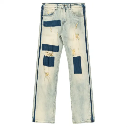 XINYINSU Jeans Unisex Moderate Straight Fit Pants