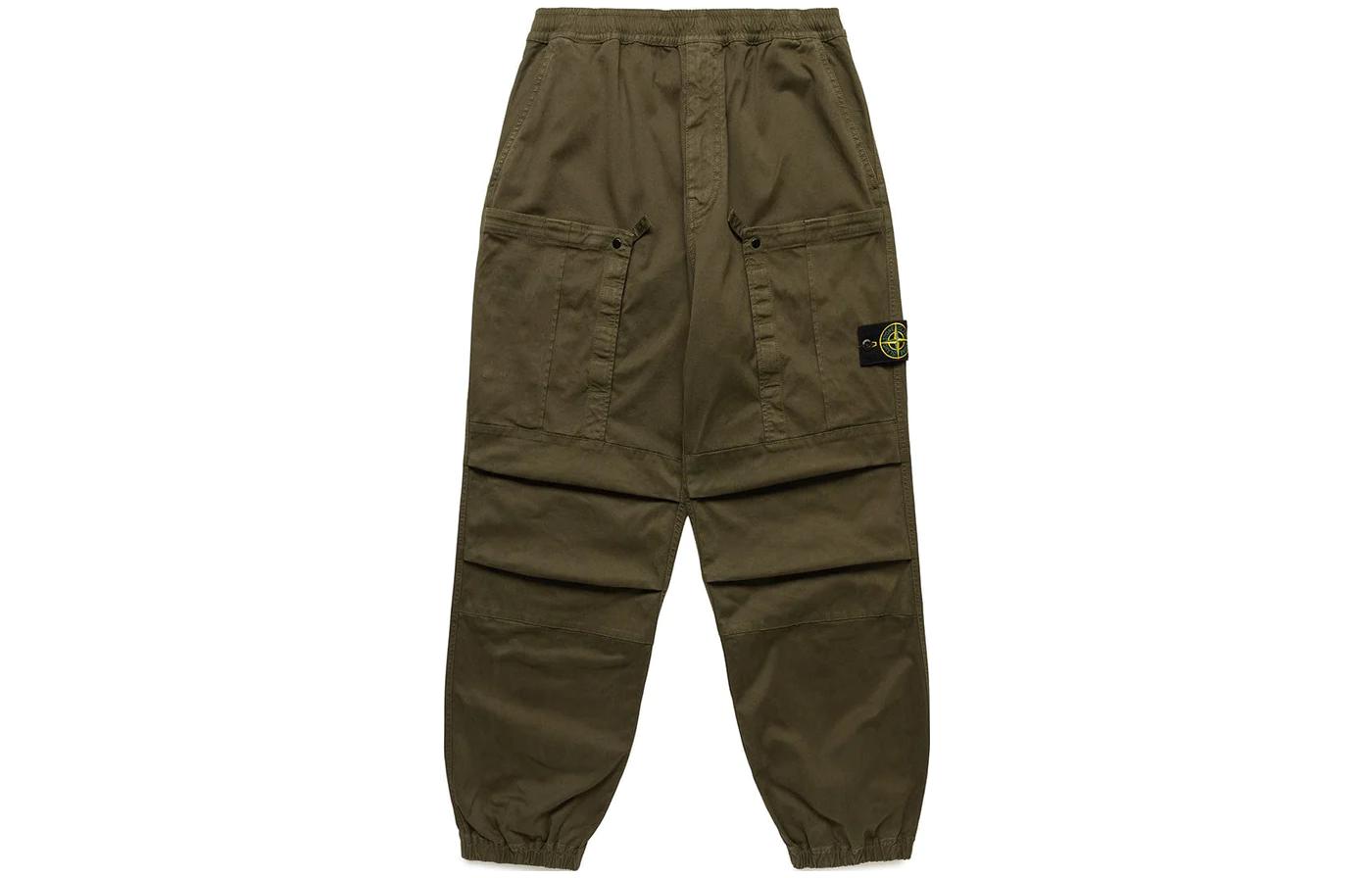Мужские штаны STONE ISLAND Cargo (оливковые)