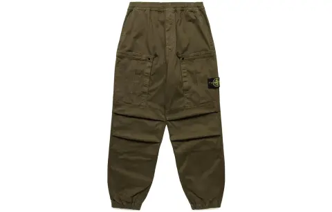 STONE ISLAND Cargo Pants Men's Olive Green