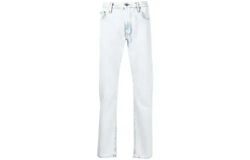 OFF-WHITE Arrows-print Straight-leg Jeans