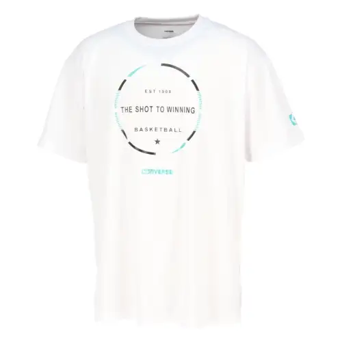 Converse T Shirts Unisex White Crew Neck Moderate