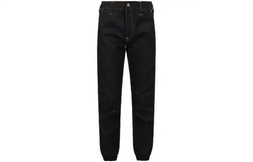 EVISU Jeans Men's Black Moderate Cuffed Pants
