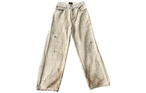 Balenciaga Jeans Regular Fit Men's Ecru