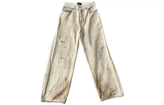 Balenciaga Jeans Regular Fit Men's Ecru
