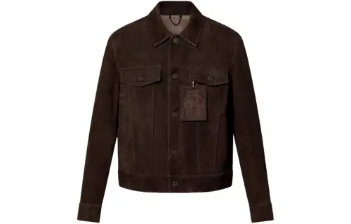 LOUIS VUITTON Suede Denim Jacket