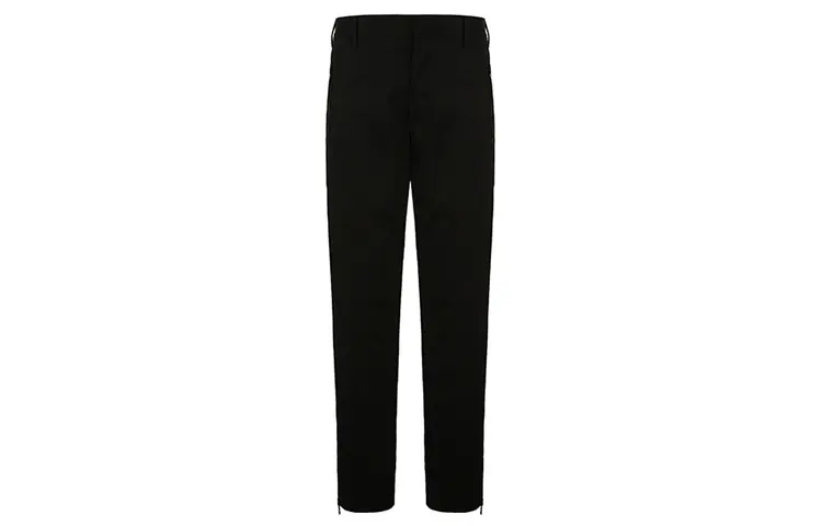 PRADA Casual Pants Men's Black Moderate Straight Fit Pants