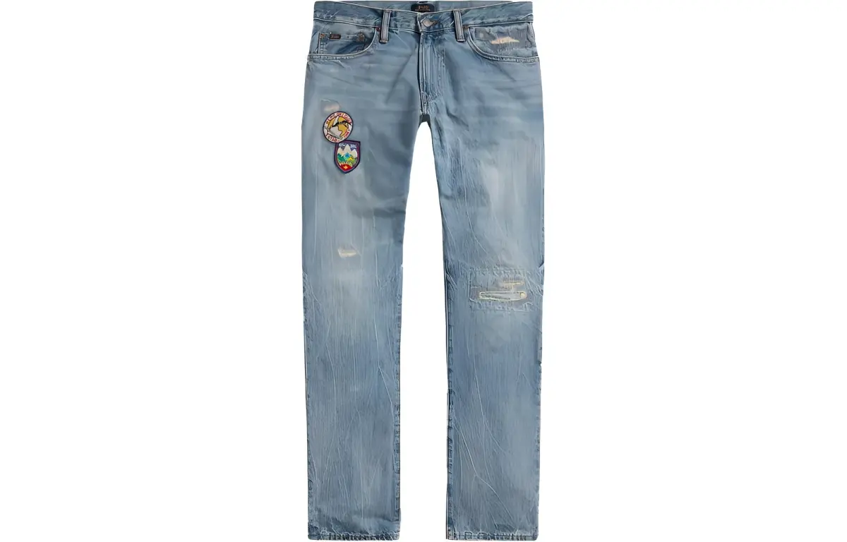 Polo Ralph Lauren FW22 Jeans Slim Fit Straight Leg Men's Blue