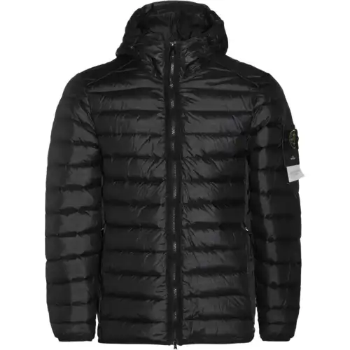 STONE ISLAND Zipped Hooded Down Jacket