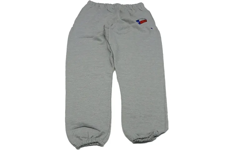 Travis Scott Knitted Sweatpants Men's Light Gray Moderate Cuffed Pants