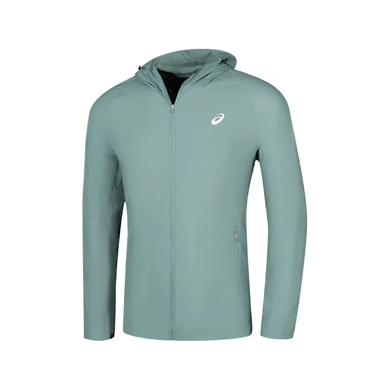 ASICS Jackets & Coats Men's Gray Green