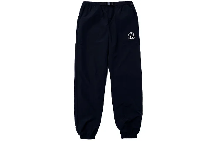 MLB New York Yankees Casual Pants Unisex Black Moderate Cuffed Pants