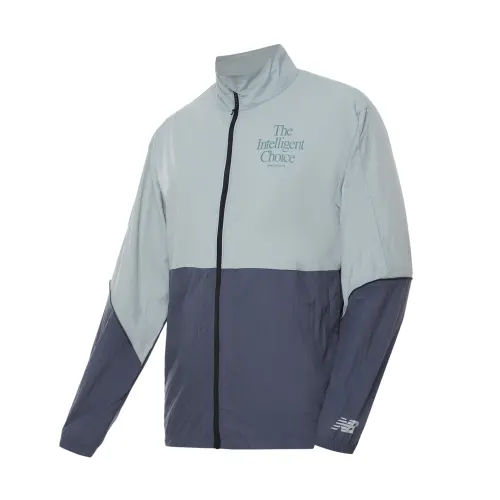 New Balance Graphic Impact Run Packable Jacket Jackets & Coats Men's Blue