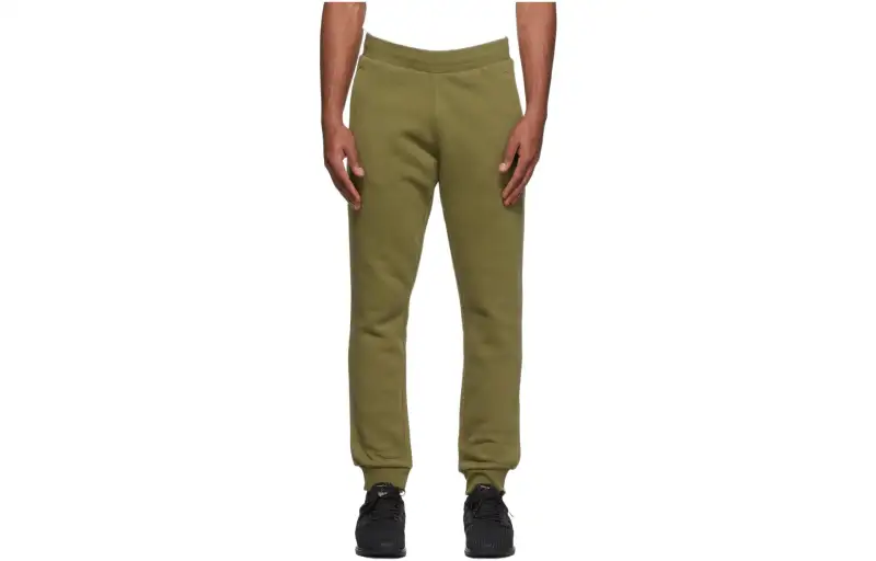 Adidas Originals Knitted Sweatpants Men's Green Moderate Cuffed Pants