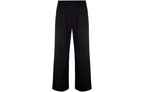 OFF WHITE Dinosaur Series Knitted Sweatpants Men's Black Moderate Straight Fit Pants