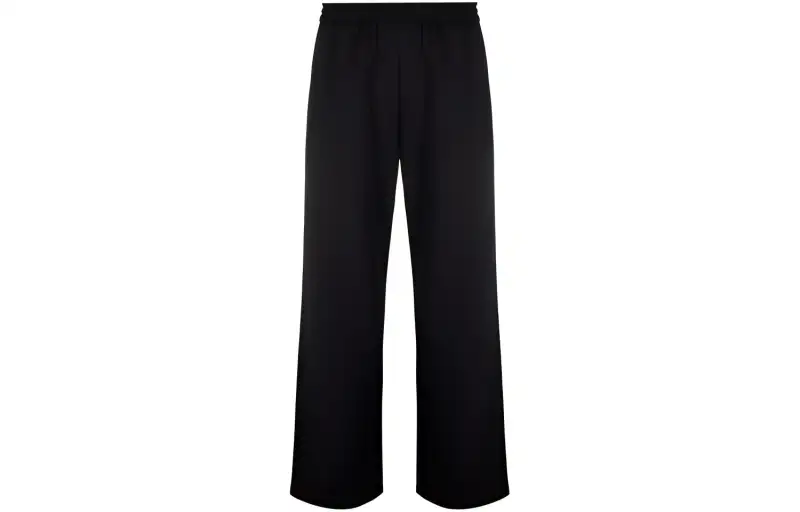 OFF WHITE Dinosaur Series Knitted Sweatpants Men's Black Moderate Straight Fit Pants