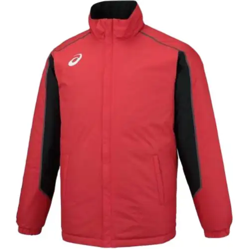 ASICS Jackets Men's Red Stand Collar Moderate Other