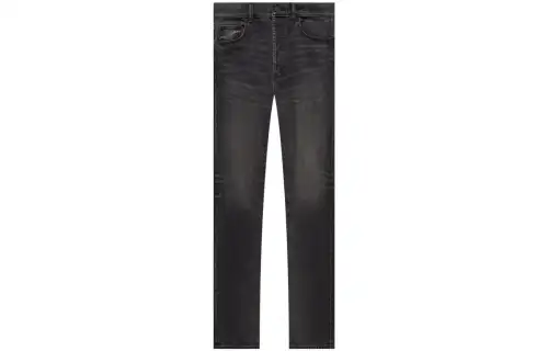Fear of God Essentials 5 Pocket Jean Black Solid Color American Heavy Jeans Men's Black