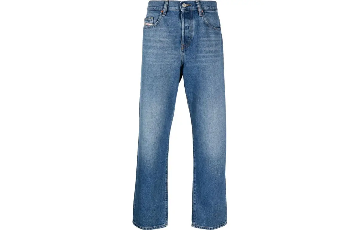 DIESEL Jeans Men's Blue Moderate Straight Fit Pants