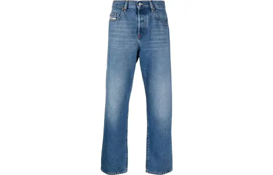 DIESEL Jeans Men's Blue Moderate Straight Fit Pants