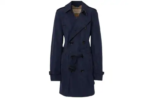 Burberry Trench Coat Men's Marine Blue 80392111