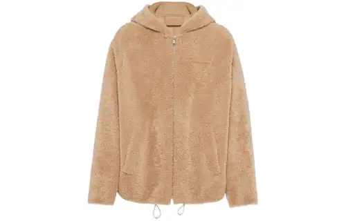 PRADA Hooded Shearling Jacket