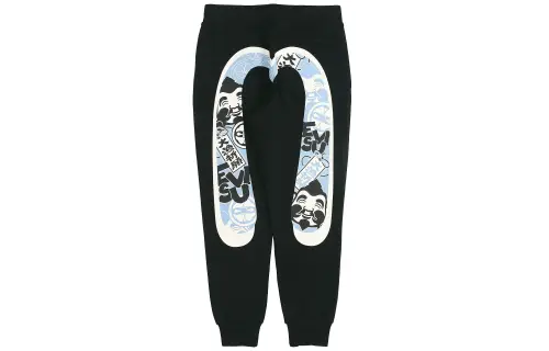 EVISU SS21 Sweatpants Men's Black