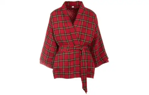 GUCCI Checked Kimono Jacket