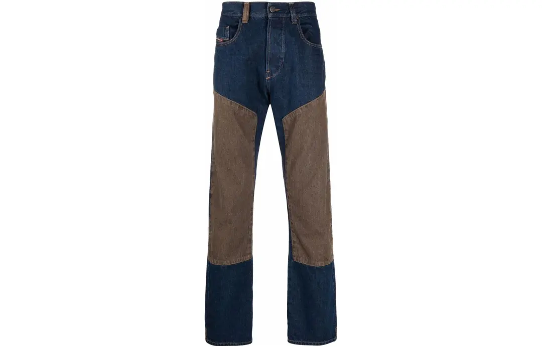 DIESEL Jeans Men's Blue Moderate Straight Fit Pants