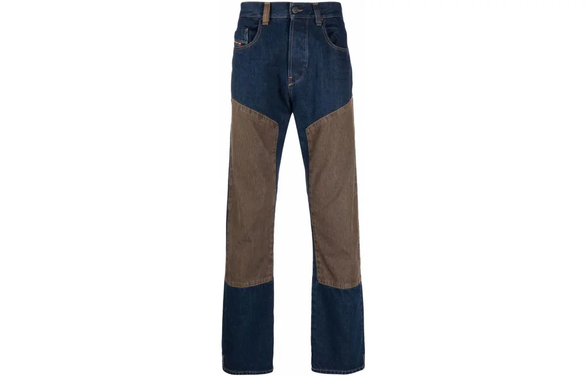 DIESEL Jeans Men's Blue Moderate Straight Fit Pants