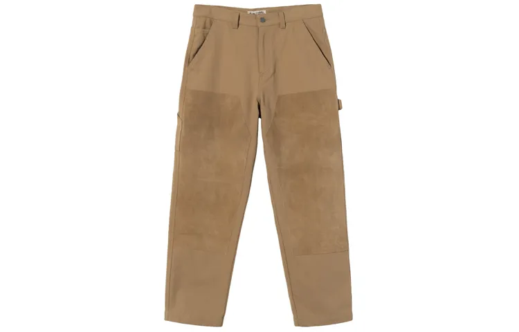 Stussy Casual Pants Unisex Khaki Moderate Straight Fit Pants
