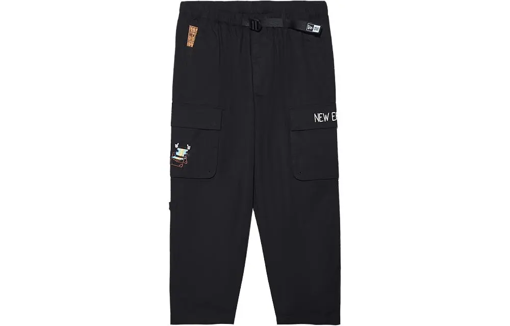 New Era Cargo Pants Unisex Black Moderate Straight Fit Pants
