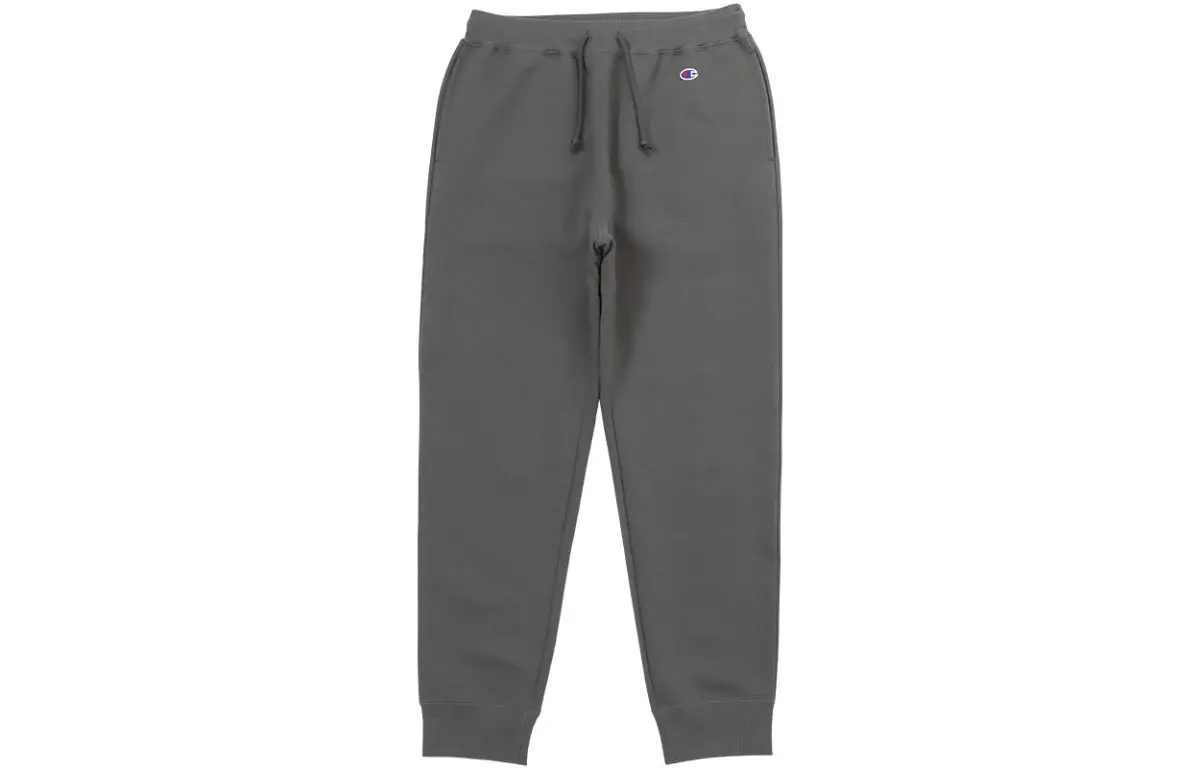 Champion FW22 Classic Small C Logo Thickened Fleece Lined Cuffed Pants Casual Sweatpants Japan Version Unisex