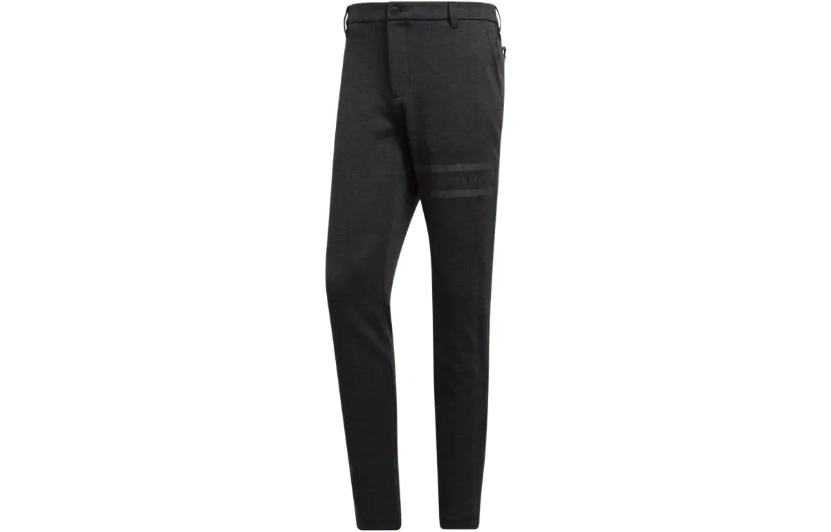 Adidas Knitted Sweatpants Men's Black Moderate Slim Fit Pants