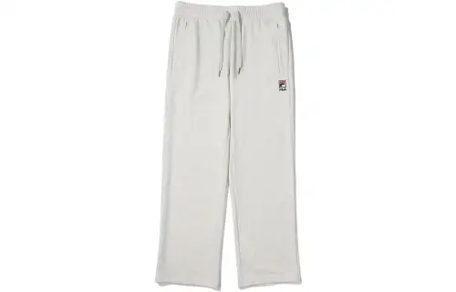 FILA Knitted Sweatpants Unisex Gray Moderate Straight Fit Pants