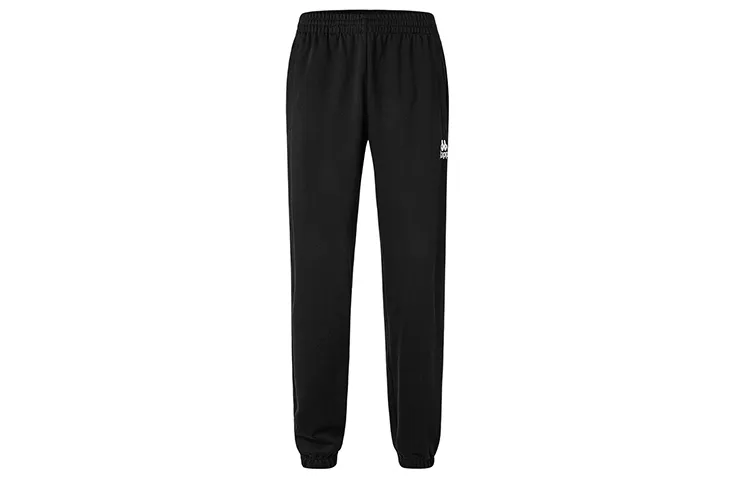 Kappa Knitted Sweatpants Men's Black Moderate Slim Fit Pants
