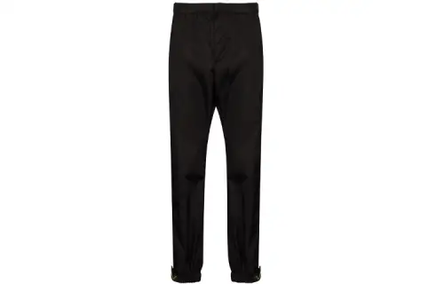 PRADA Casual Pants Men's Black Moderate Cuffed Pants
