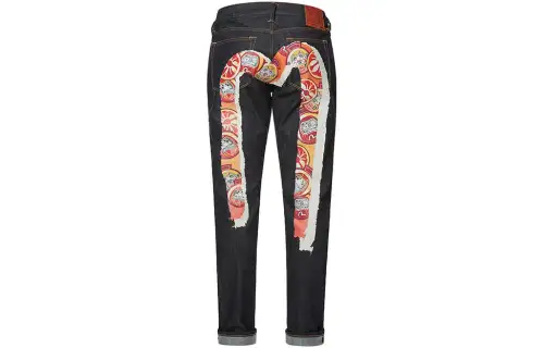 EVISU Straight Stretch Moderate Jeans Men's Blue