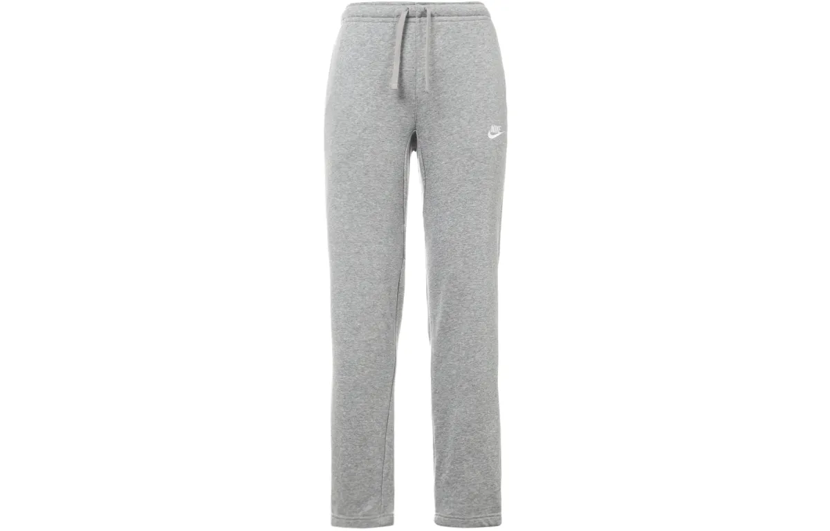 Nike Knitted Sweatpants Men's Gray Moderate Straight Fit Pants