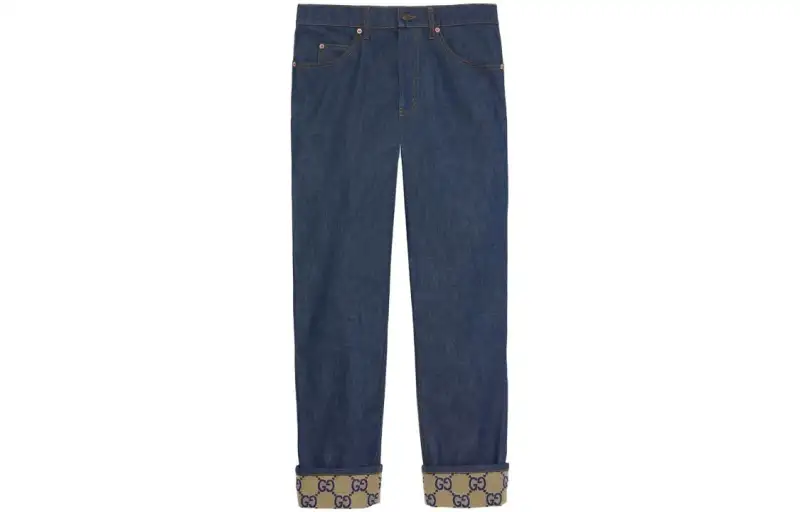 GUCCI FW22 Jeans Men's Dark Blue