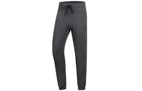 Li Ning Knitted Sweatpants Men's Dark Iron Gray Moderate Cuffed Pants