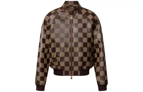 LOUIS VUITTON Damier Leather Harrington Jacket