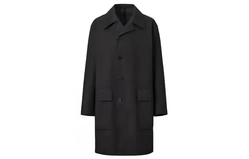 UNIQLO Trench Coats Unisex Lapel Moderate