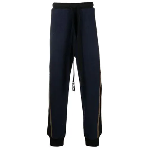 LOEWE FW21 Knitted Sweatpants Men's Ink Blue