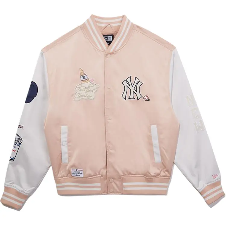 New Era X MLB Jackets Unisex Pink Baseball Collar Moderate Other