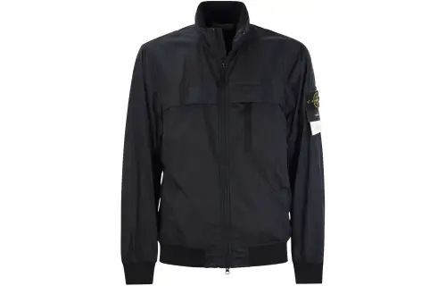 STONE ISLAND High-Neck Zipped Jacket