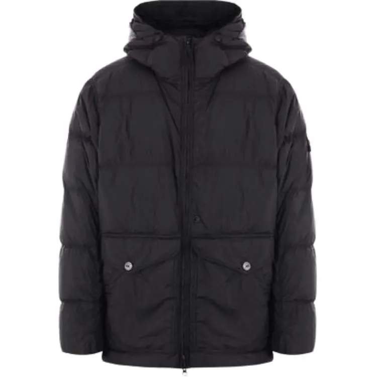 STONE ISLAND Down Jacket Unisex Black